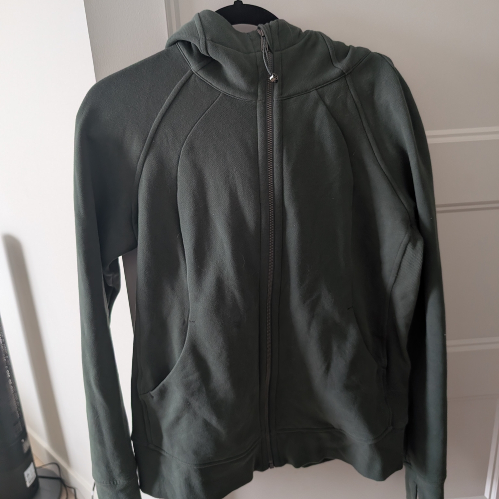 Evergreen Lululemon Scuba Hoodie